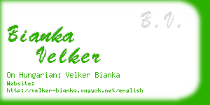 bianka velker business card